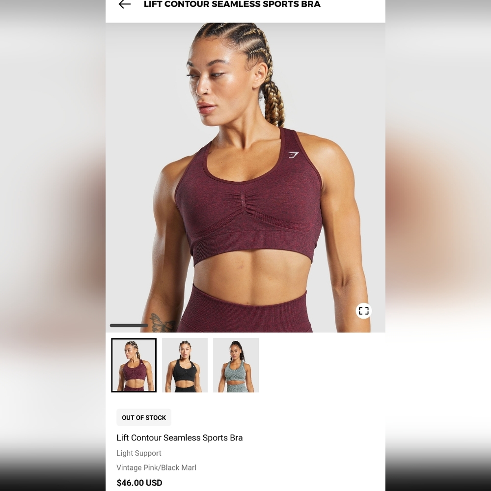 Gymshark Lift Contour Leggings and Sports Bra Set